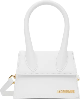 Jacquemus White 'Le Chiquito Moyen' Bag