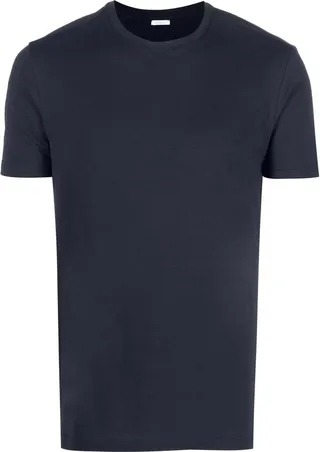 short-sleeved stretch-cotton T-shirt