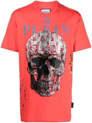 skull-print short-sleeve T-shirt