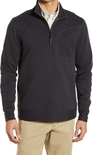 Double Knit Half-Zip Pullover