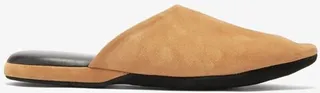 Almond-toe Suede Slippers