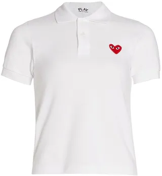 Embroidered Heart Polo Shirt