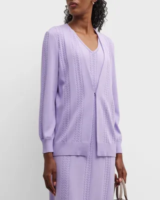 Soft Cable-Knit Jacket