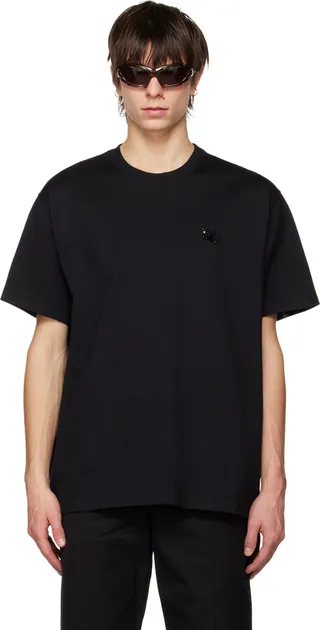 Burberry Black Crystal-Cut T-Shirt