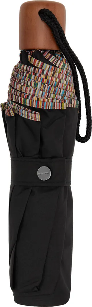 Paul Smith Black Signature Stripe Trim Umbrella