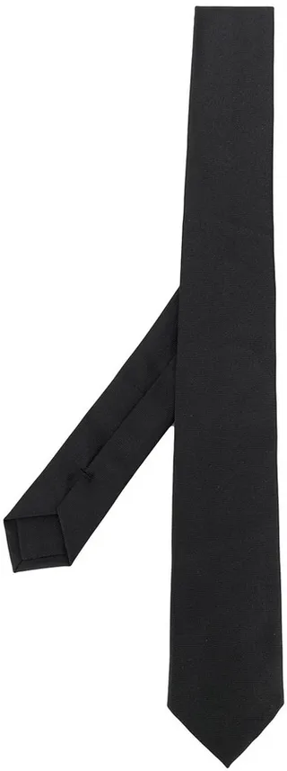 Horizontal-Stripe Pattern Silk Tie