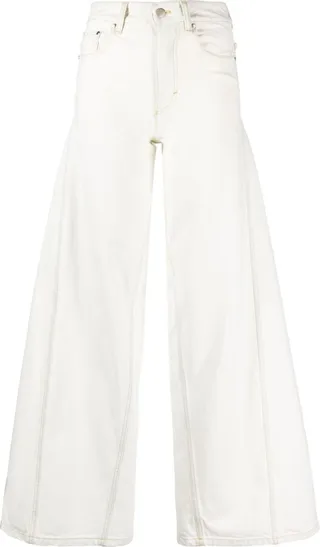 X Alicia Keys Neutral Wide-Leg Jeans