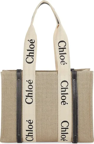 Woody Medium Logo Tote
