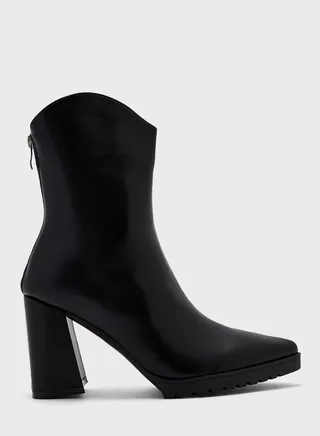 Chunky Sole Ankle Boots