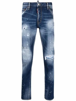 Cool Guy distressed slim-cut jeans