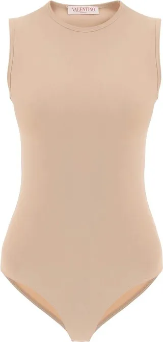 Valentino Crewneck Sleeveless Bodysuit