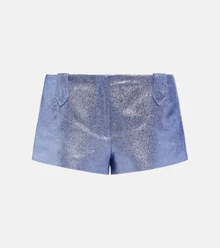 Iridescent sable shorts