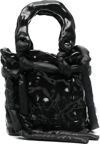 Moulded Crinkle-Effect Tote Bag