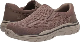 SKECHERS Relaxed Fit Expected 2.0 - Arago (Taupe) Men's Shoes