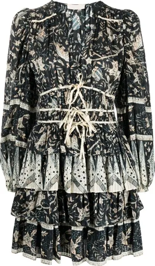 Nina tiered mini dress