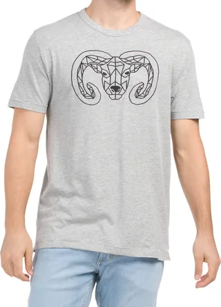 Embroidered Ram Tee