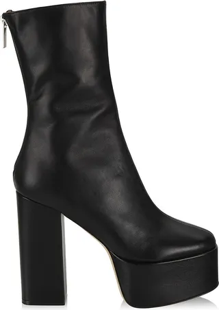 Lexy Leather Platform Short Boots