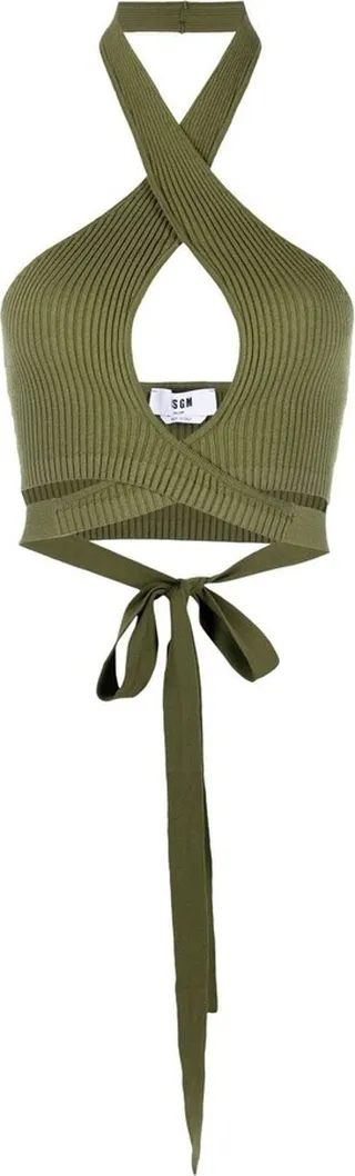 Ribbed-Knit Crop Top