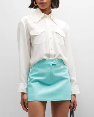 Silk Embellished Shirt