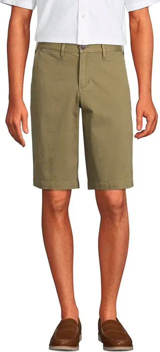 Lands' End Men's Big 11" Traditional Fit Comfort First Knockabout Chino Shorts - 44 - Dark Olive