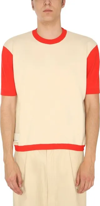 Sunnei Two-Toned Crewneck T-Shirt