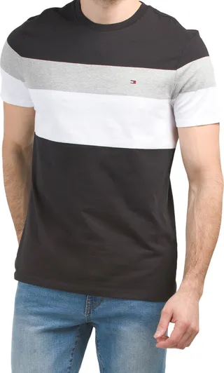 Tonal Color Block Tee