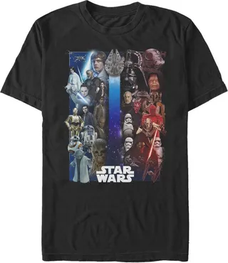 Men's Star Wars Epic Showdown Poster T-Shirt - Black - Small