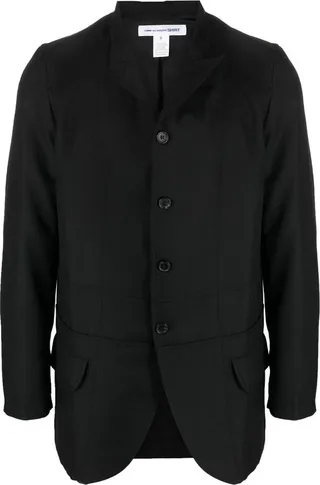 COMME DES GARÇONS SHIRT- Single-breasted Wool Blend Jacket