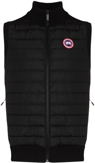 Hybridge high-neck padded gilet