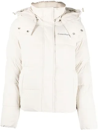 Logo-Print Padded Jacket