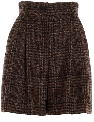 Dolce & Gabbana Tartan Tweed Shorts