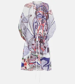 Printed cotton kaftan