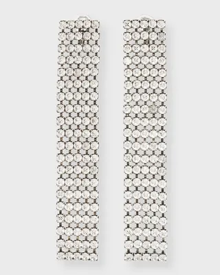 Long Bulky Rhinestone Earrings