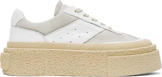 MM6 Maison Margiela White Platform Sneakers