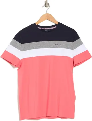 Colorblock Logo Embroidered T-Shirt