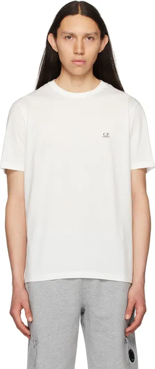 C.P. Company White Printed T-Shirt