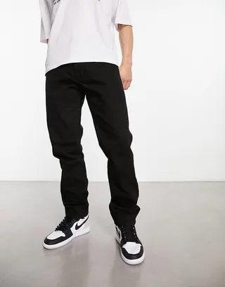 Jack & Jones Intelligence Chris loose fit jeans in black wash