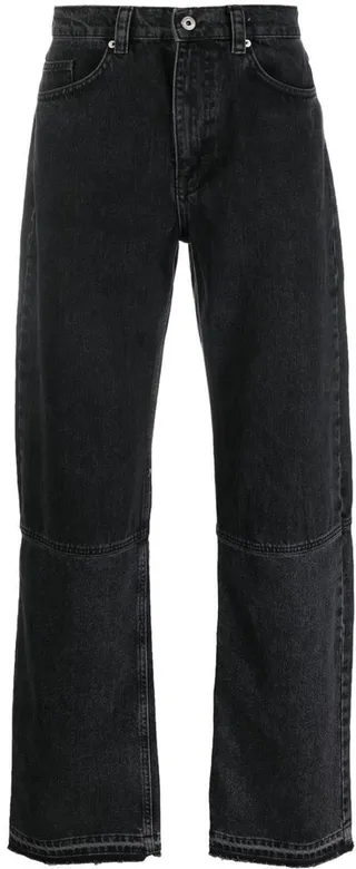 Wide-Leg Organic-Cotton Jeans