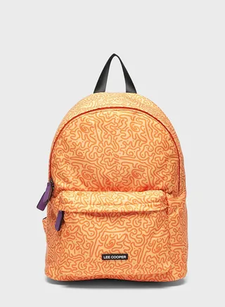Top Handle Logo Backpack
