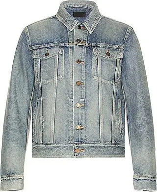 Saint Laurent Classic Denim Jacket in Blue