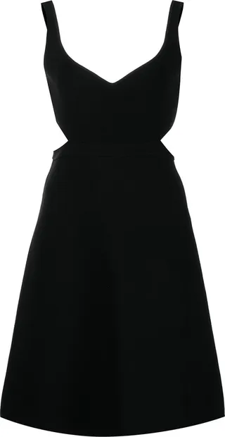Cut-Out Flared Mini Dress