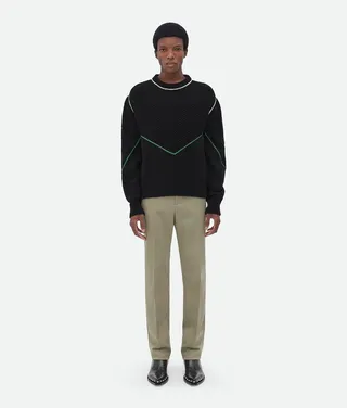 Wool Cashmere Overlock Jumper