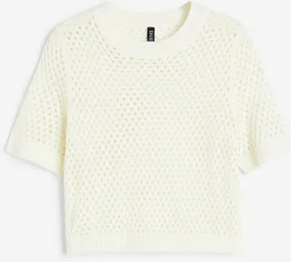 Hole-knit Top