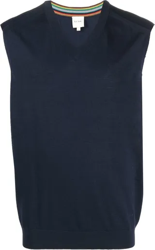Fine-Knit Merino Vest