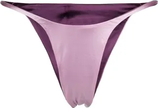 Purple Forward Satin Bikini Briefs
