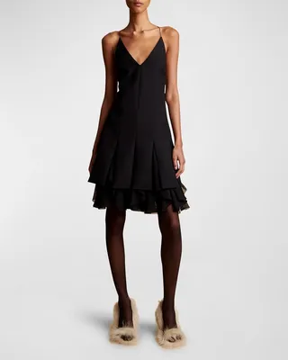 Teagan Godet-Hem Sleeveless Dress