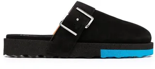 buckle-detail Sponge slippers