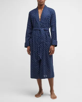 Men's Cotton Batiste Dressing Gown Robe