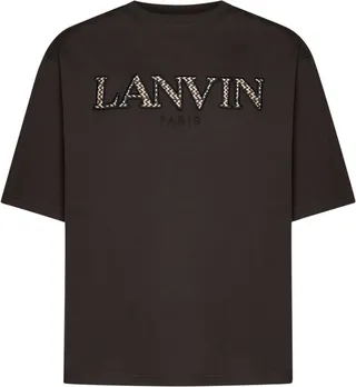 Lanvin Logo Embroidered Crewneck T-Shirt