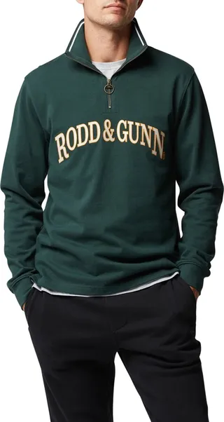 Burnbridge Cotton Half-Zip Pullover